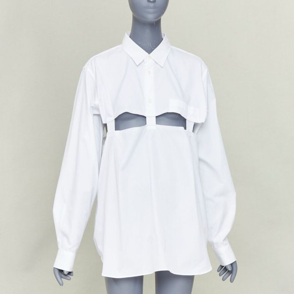 Comme Des Garcons Cotton Cut Out Shirt